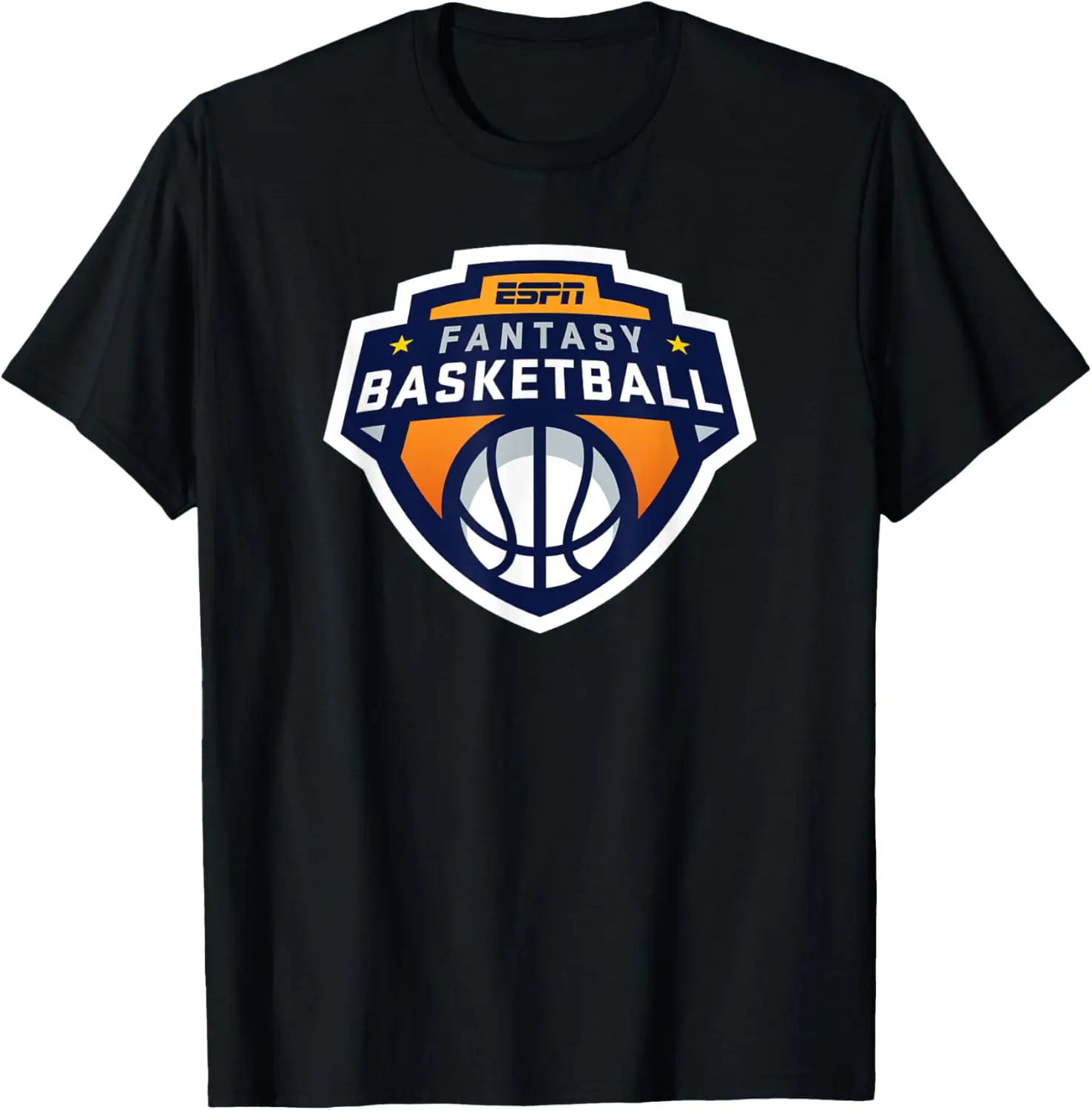 ESPN Fantasy Basketball Centered Logo Outline V2 T-Shirt