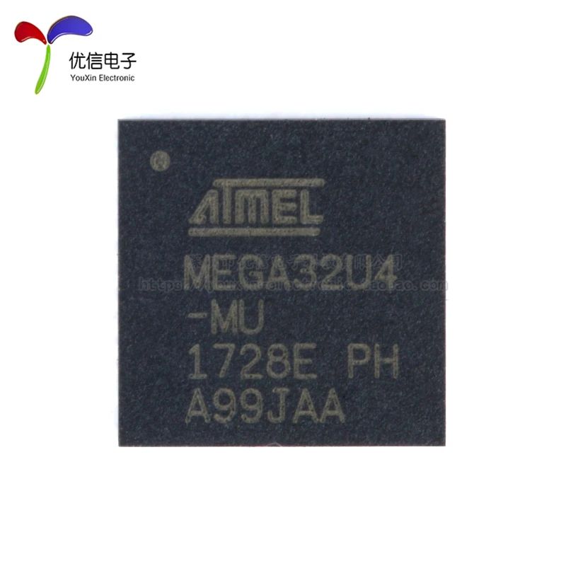 Free shipping    ATMEGA32U4-MU QFN-44 8   16MHZ     10PCS
