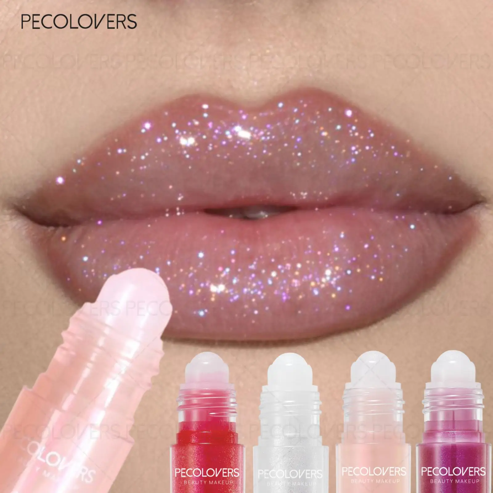 Farbiger Lippenstift, Natürlicher Lipgloss, Langanhaltend und Natürlich, Feuchtigkeitsspendend für die Lippen, Mehrfarbige Auswahl, Lippenkosmetik