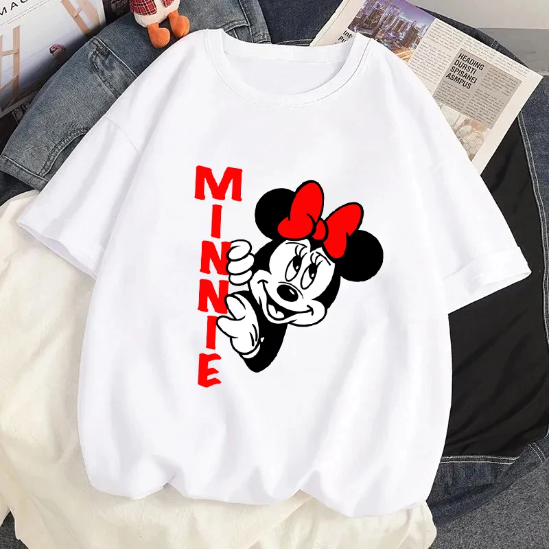 

Cute Cartoon Mouse Printed Women T-shirt Tops Fashion Streetwear Casual Short Sleeves Tee Shirt Kawaii Unisex y2k Clothing Tops