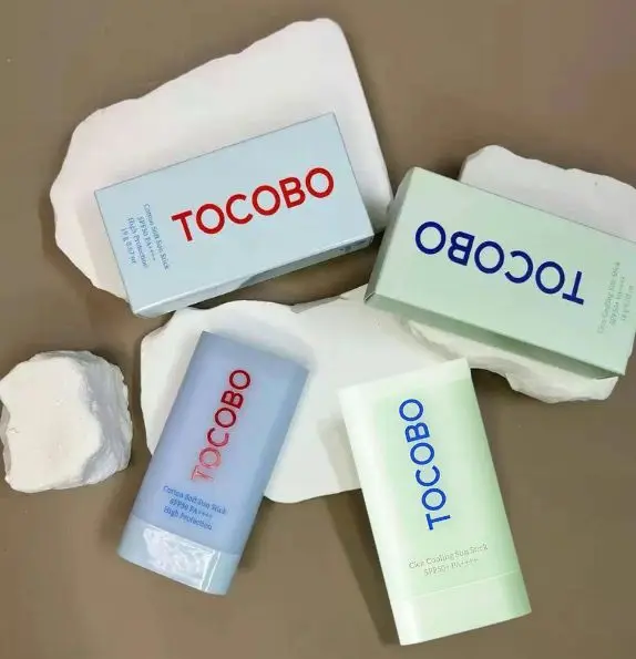 TOCOBO Natural Concealer UV Resistant Cotton Protective Stick Water Essence Sunscreen Stick Refreshing Oil Control Sunscreen