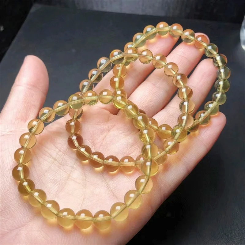 Naturalcitrine Bracelet Wholesale Design Stretch Polychrome Handmade Beads Healing Women Jewelry Gift 1pcs 7MM