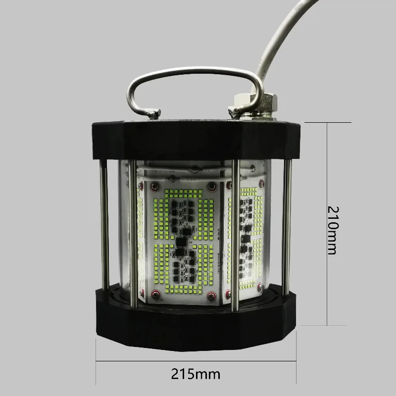 1000W & 2000W Green LED High Brightness Fishing Light IP68 Waterproof Underwater Boat for Ocean Fish Catching