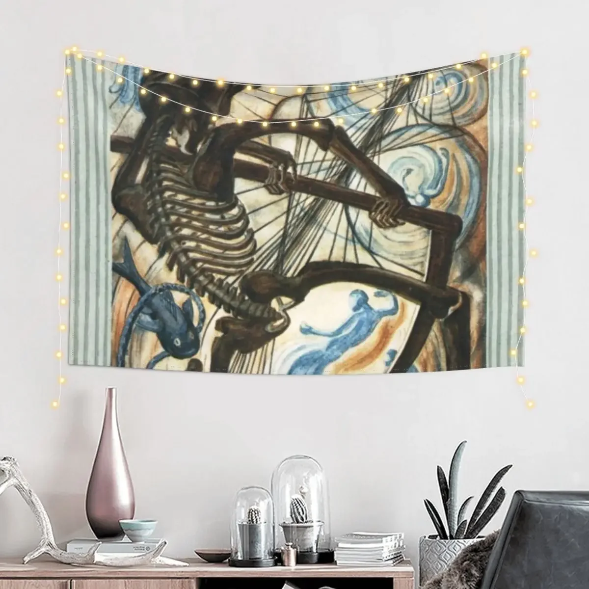 Thoth Tarot / The Death / Aleister Crowley Tapestry Decorative Paintings Outdoor Decor Tapestry