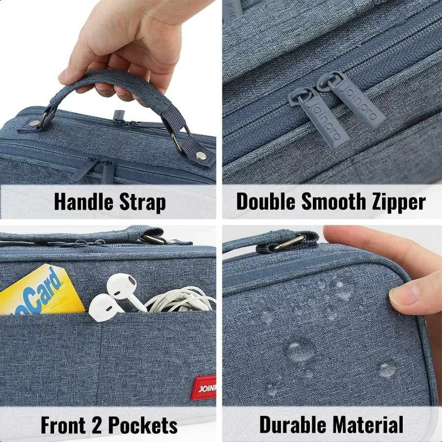 Пенал большой емкости Пенал-органайзер; Сумка для хранения на двойной молнии; Большой пенал для колледжа, школы, офиса, подростков Gi