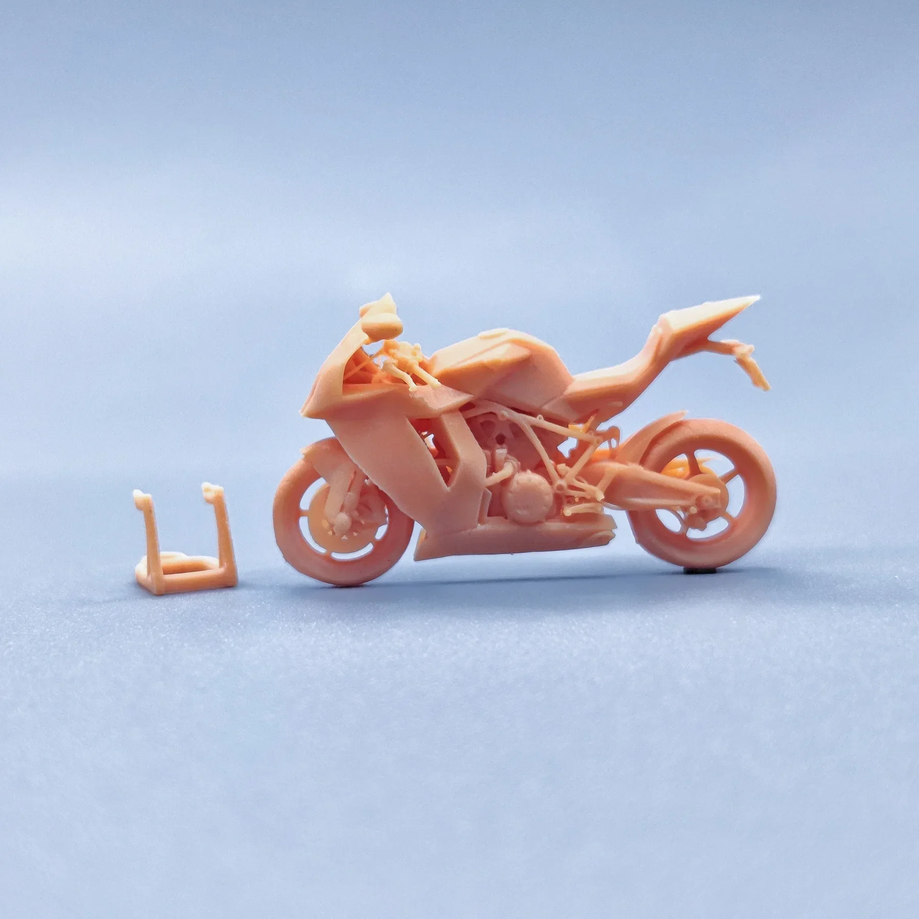 1/64 1/43 Patung Skala Model Resin Moto Ktm 1190 Rc8 2011-2015 Miniatur Tidak Berwarna Diorama Yang Dilukis dengan Tangan V131