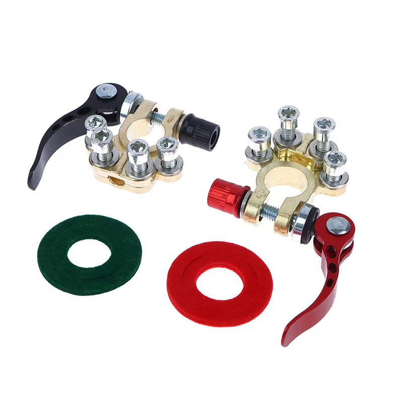 

1 пара 12 В 24 В автомобильных верхних клемм аккумулятора, зажим для проводов, быстроразъемный разъединитель автомобильного аккумулятора Connecto