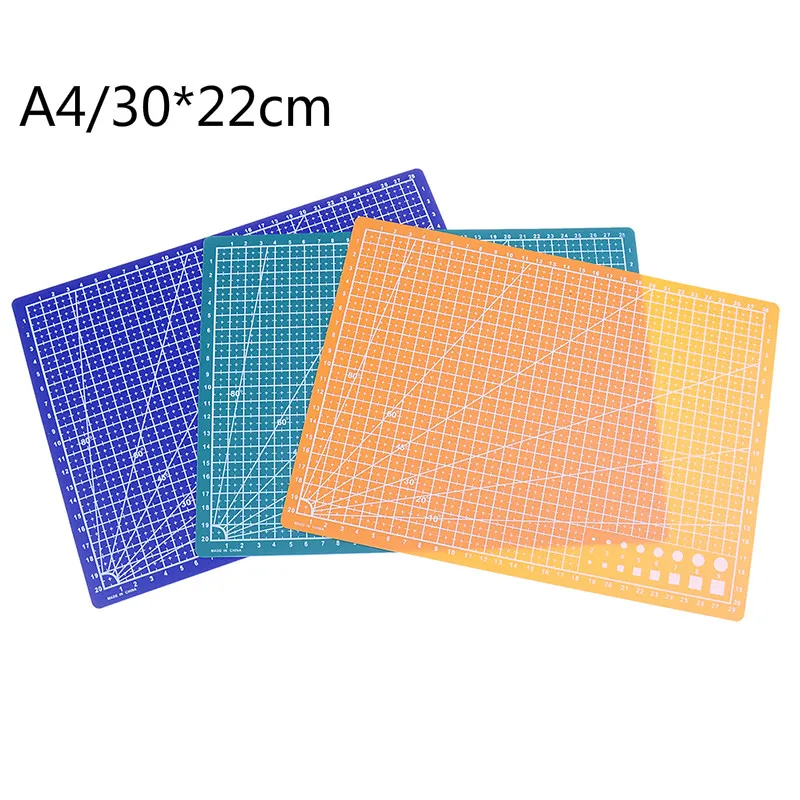 A4 PVC Cutting Mat Workbench Patchwork Sewing Manual DIY Knife Engraving Leather Cutting Board Single Side Underlay