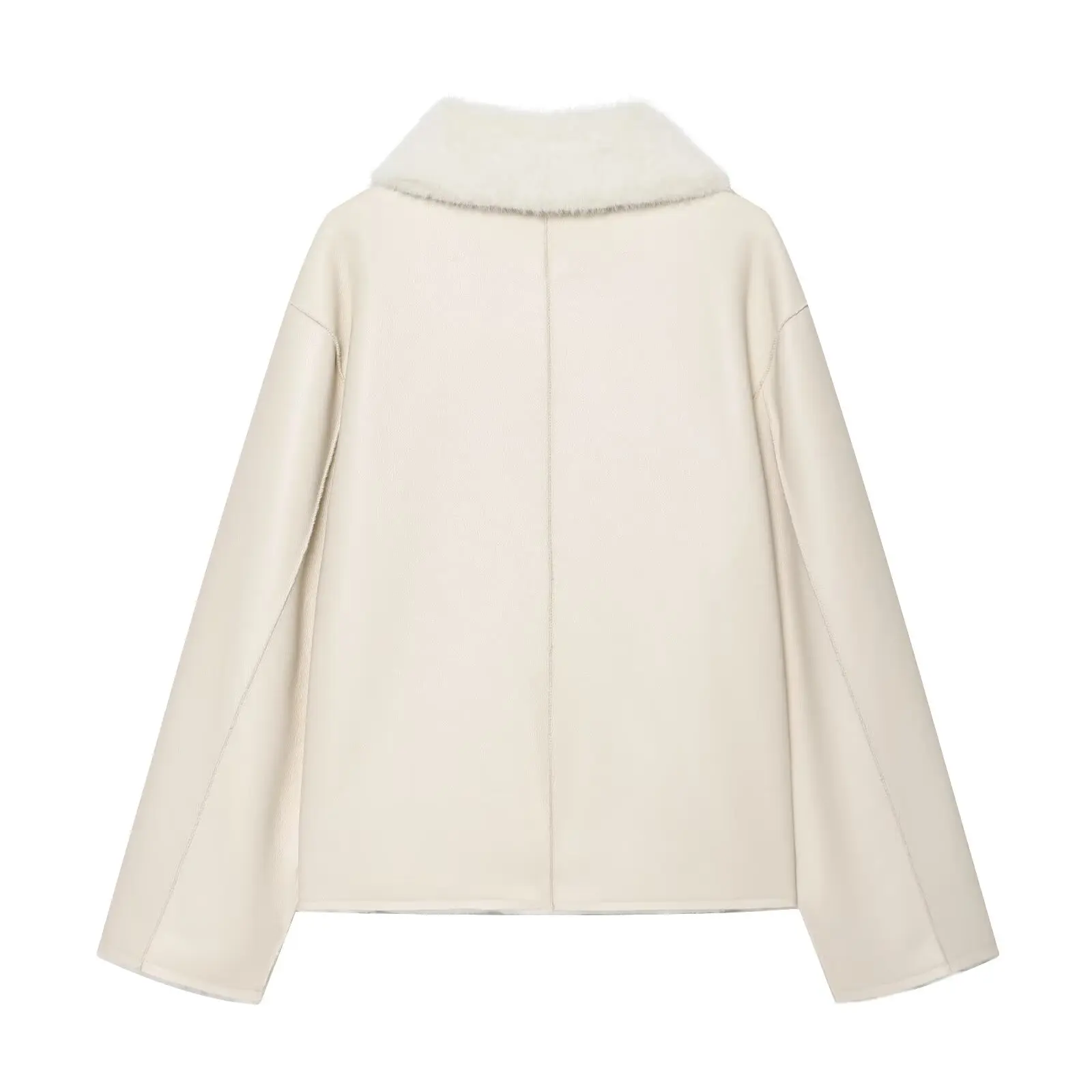 KONDALA Damen Vintage Chic Kunstpelz- & Lederjacke Elegante Doppelseitige Wendbare Jacke 2026 Herbst Winter Pendler-Freizeitmantel – Detail 14
