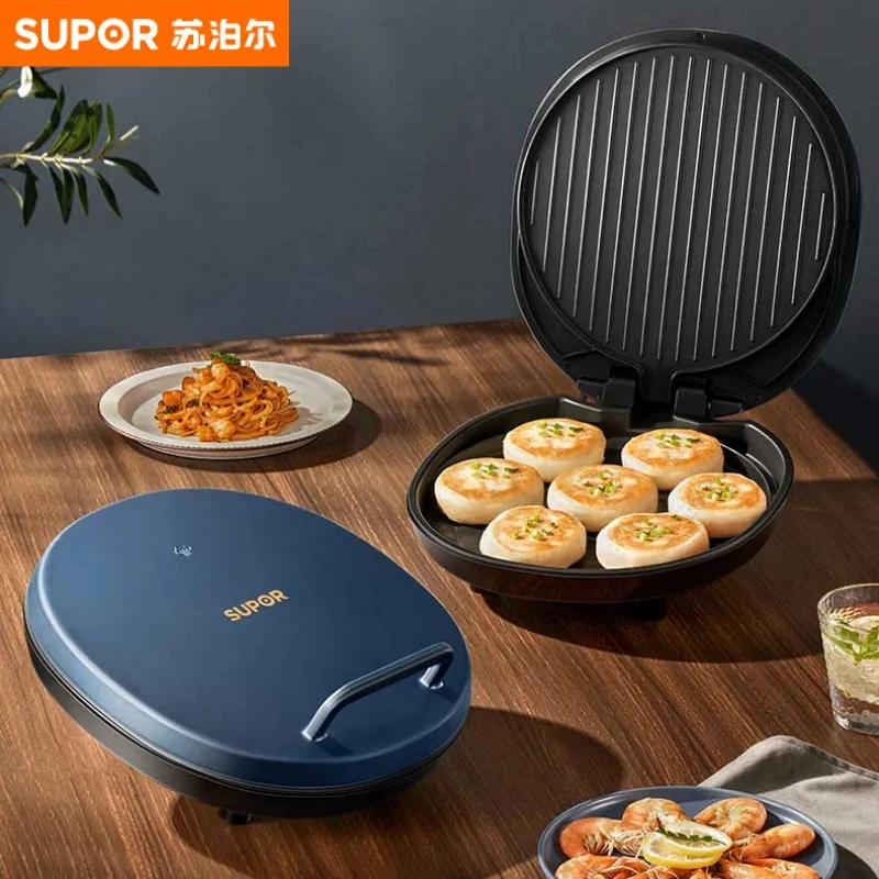 

Pancake Machine Crepe Maker Household Double-sided Heating Electric Baking Tray 25mm Deepened Non-stick Pan Pizza Machine