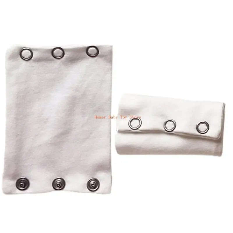 J0PF 5 Pieces Baby Clothes Extender Onesie Cotton Extenders Diaper Romper Lengthen Extend Film Baby Boys Girls Romper Partner
