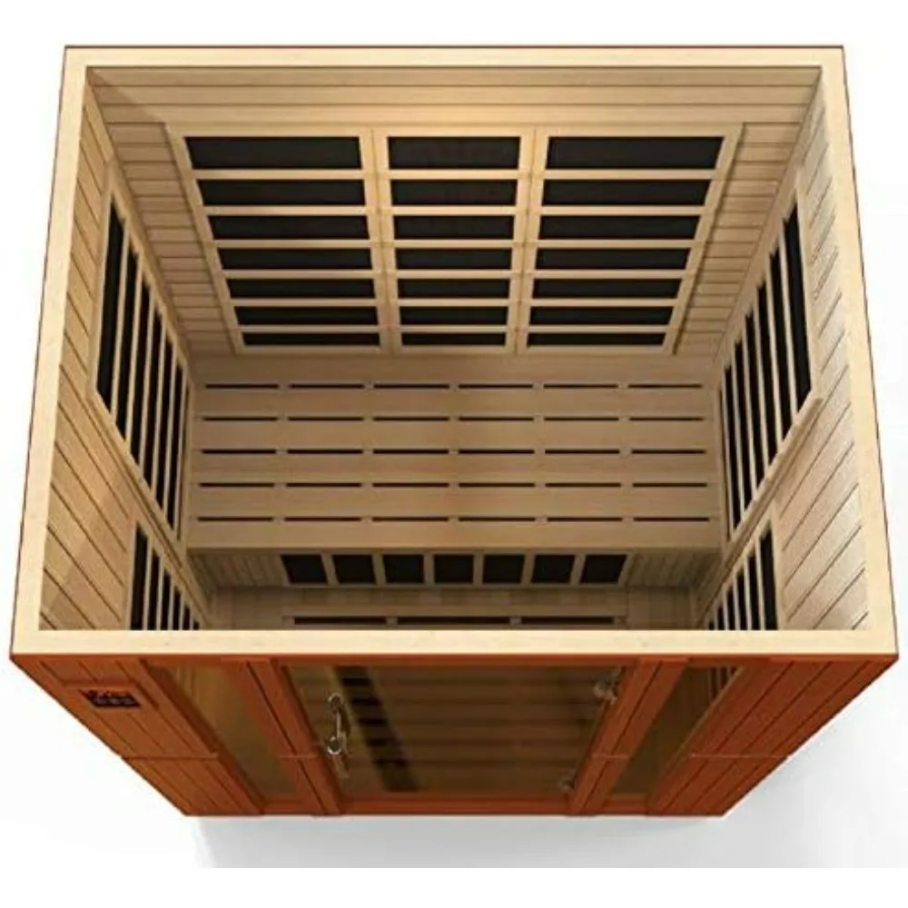 SAUNAS，3-Person Low EMF Far Infrared Sauna, Sauna Rooms