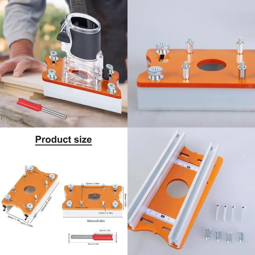 

A2BE Trimmers Routers Tool 2 in 1 Slotting Base and Fastening Bracket for 65mm Trim