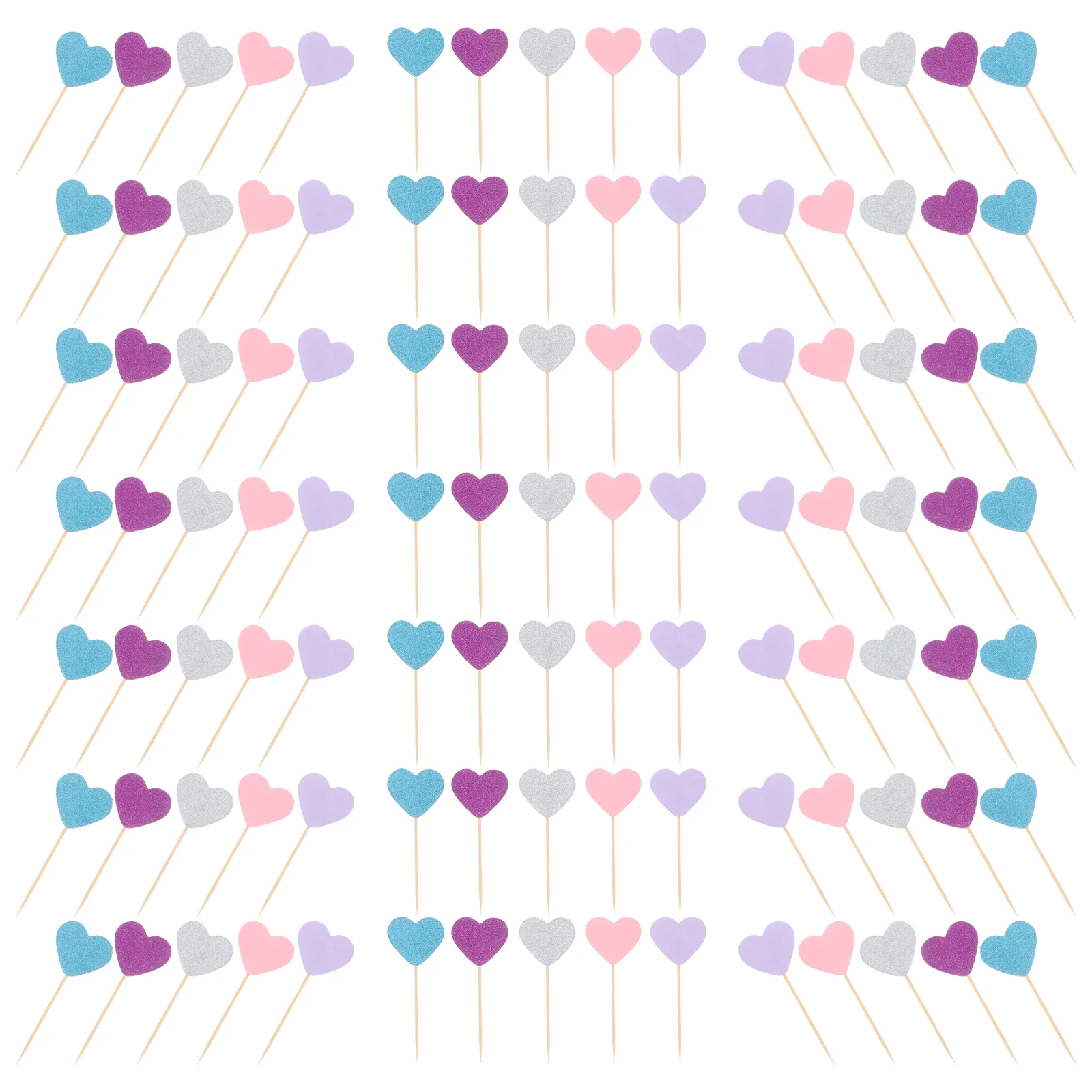 

500 Pcs Cake Decor Cupcake Toppers Party Wedding Decorations Festive Picks Adornments Dessert Inserts Creative Photo Props Cake