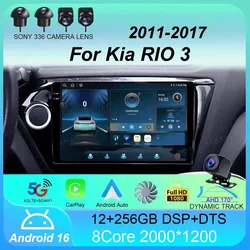 Android 16 Car Radio For Kia RIO 3 2011 - 2017 Multimedia Video Player Navigation stereo GPS