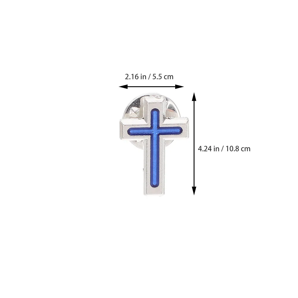 10Pcs Lapel Pins Stylish Christian Badge Zinc Alloy Brooch First Communion Party Prayer Pin Suit Collar Accessory