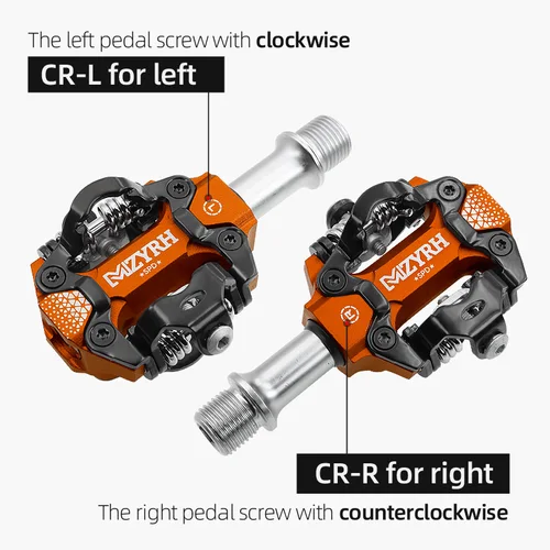 Imagen 2 del producto Pedal de bicicleta MYZRH, pedales autoblocantes SPD, pedales de carretera MTB, Pedal de bicicleta con rodamiento sellado antideslizante de aleación de aluminio