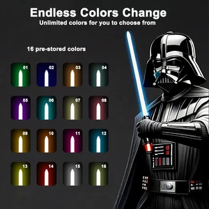 Pixel Lightsaber Luke Skywalker Xenopixel Pedang Cahaya Jedi Neopixel Pegangan Logam Pedang Laser Cosplay Duel Berat Mainan Bercahaya 10 lightsaber piksel penjualan terbaik - №