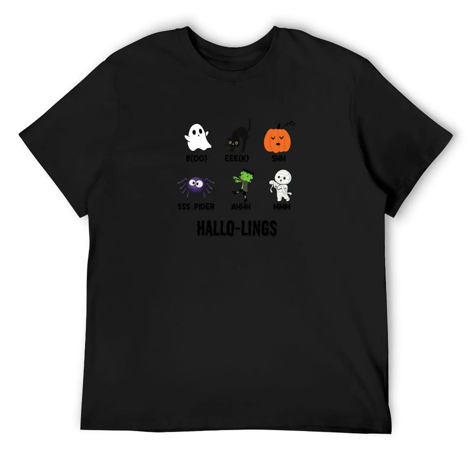 Hallow-Lings for Halloween T-Shirt anime figures Aesthetic clothing designer shirts custom t shirt men clothes