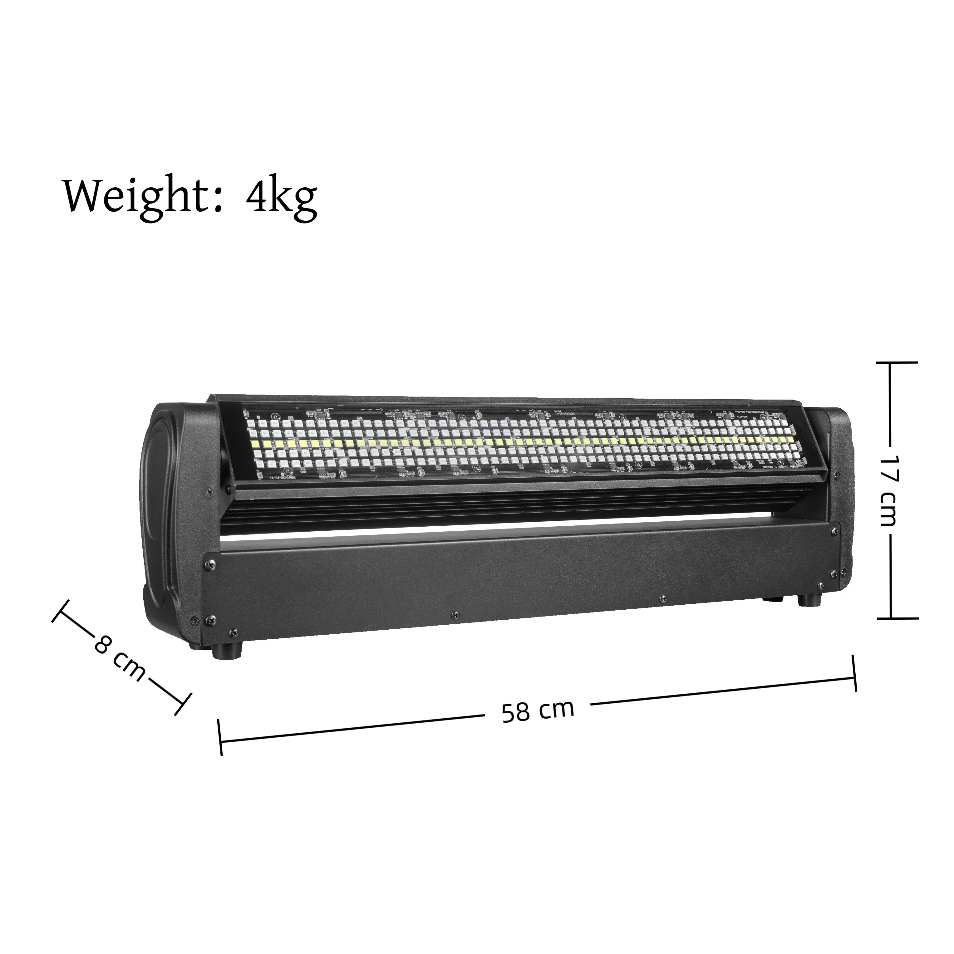 LED Double-sided Beam Curtain&Strobe 360°Infinite rotation LED Moving head Light For DJ Disco Wedding Nightclub
