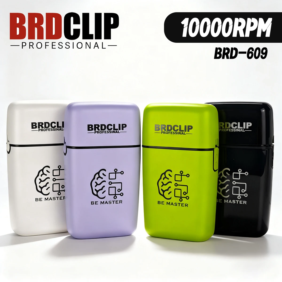 جديد 2026 المهنية BRDCLIP 10000 دورة في الدقيقة مزدوجة احباط ماكينة حلاقة BRD609 الكهربائية اللحية الشعر المتقلب آلة قطع الشعر الحلاق المقص #1