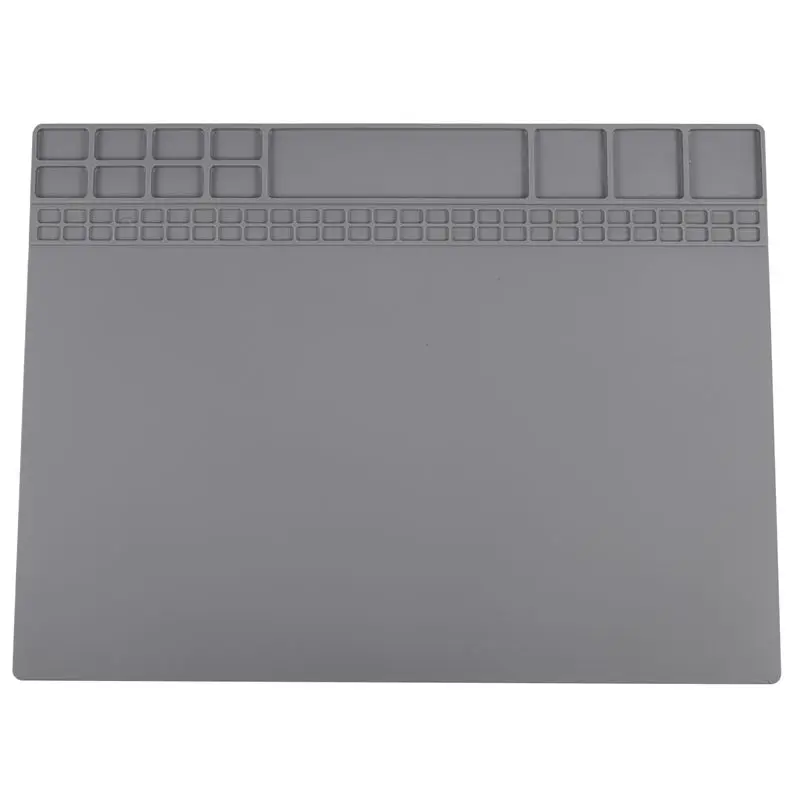 ABNM Insulation Pad Heat Resistant Soldering Station Silicon Soldering Mat Work Pad Desk Platform Soldering Repair Station