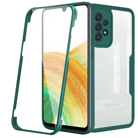360 Full Body Cover For Samsung M53 M33 M52 M22 M32 M12 A14 A04S A24 A34 A54 A23 A73 A53 A33 A13 A72 A21S A12 A52S Double Case