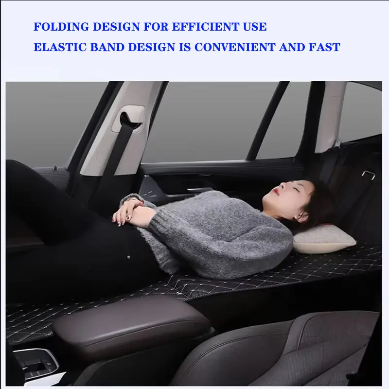 Car Travel Bed Portable Folding Car Modified Bed Auto Rear Seat Travel Sleeping Pad Vehicles Co pilot Sleep Mat Car Accessories - 4