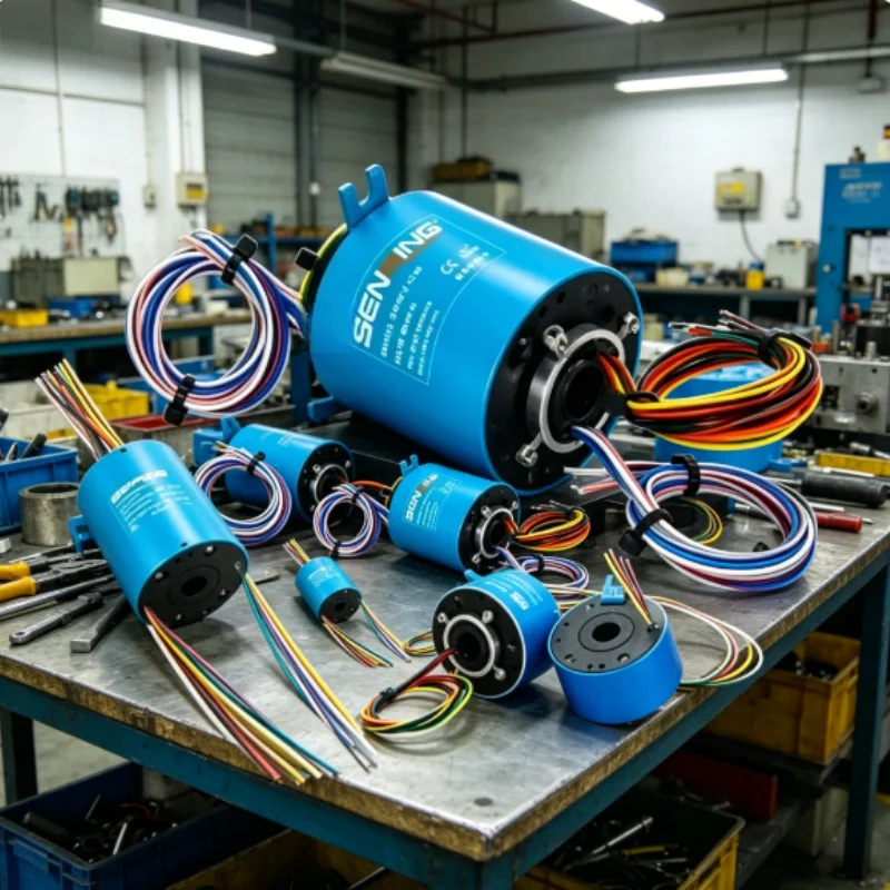 

Hollow Shaft Slipring Multi Channels Current Conductive Slip Ring 8mm-100mm Inner Hole Rotating Power Connector
