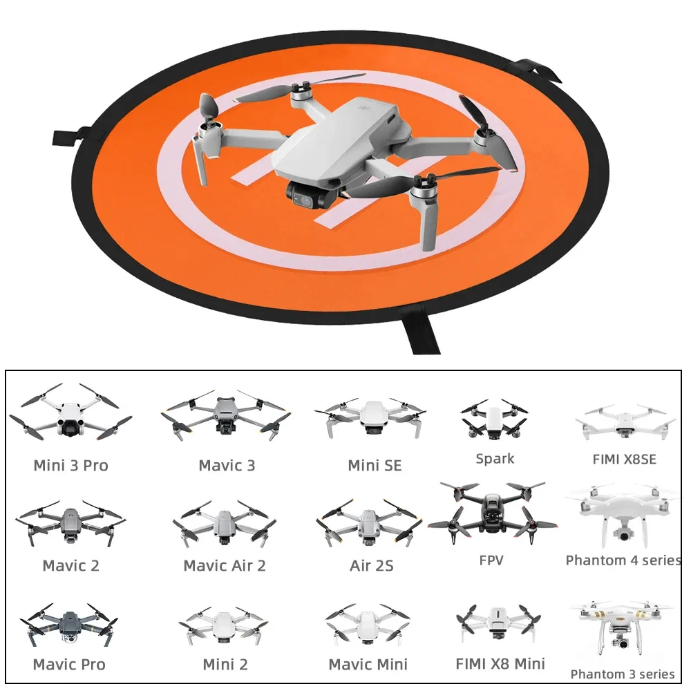 折りたたみ式ランディングパッド,dji neo,avata2,mavic 3,fpv,mavic pro,mini 2,air 2, 2s spark,mini 4 pro,fimi x8 se,55 70 75cm