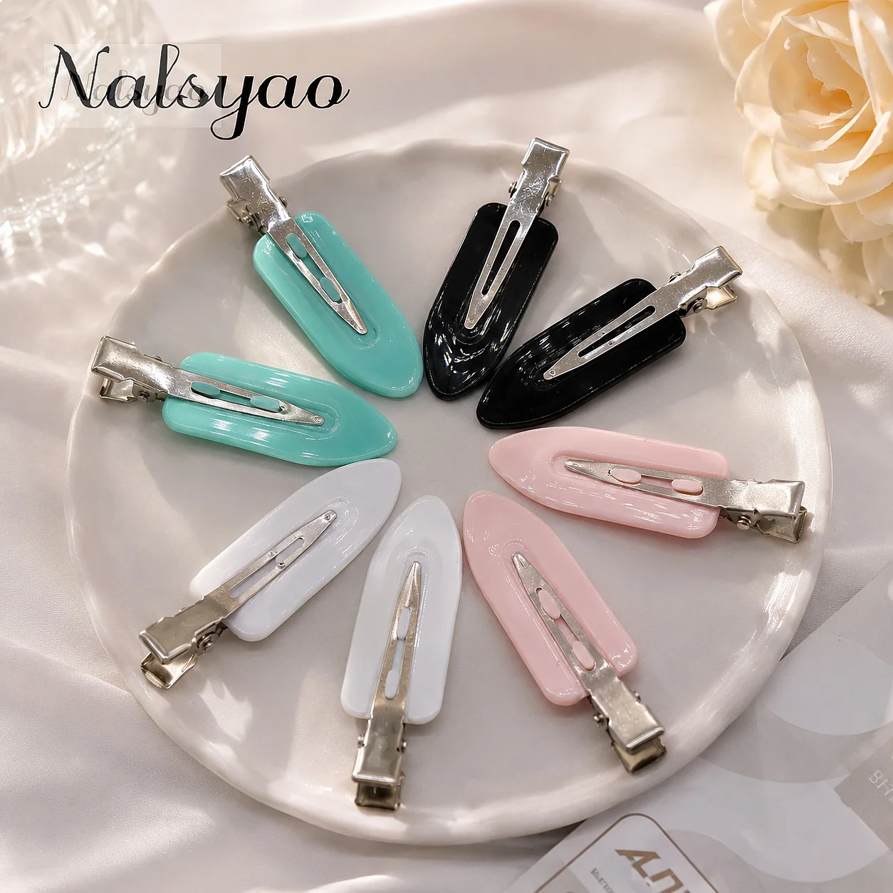 10pcs No Bend Seamless Hair Clips Side Bangs Barrette Makeup Face Washing Accessories Women Girls Styling Hairpins