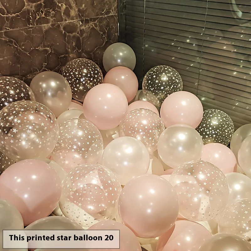 Children's birthday balloon party full of stars transparent wedding wedding room wedding decoration scene arrangement