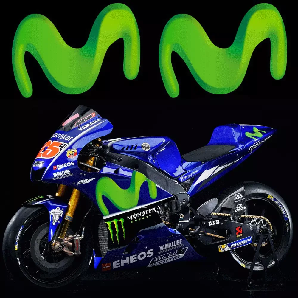 

Green Wave Pattern Motorcycle Stickers Racing Decals Waterproof Vinyl for Sport Bike Fairing