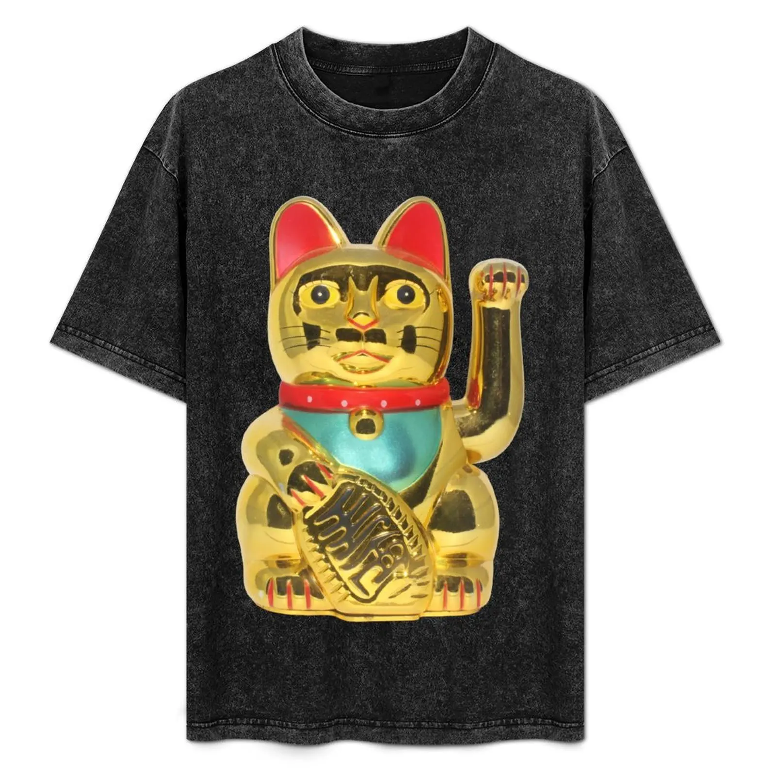 

Maneki-neko T-Shirt sweat shirts graphic plain man t shirt oversized t shirts for men