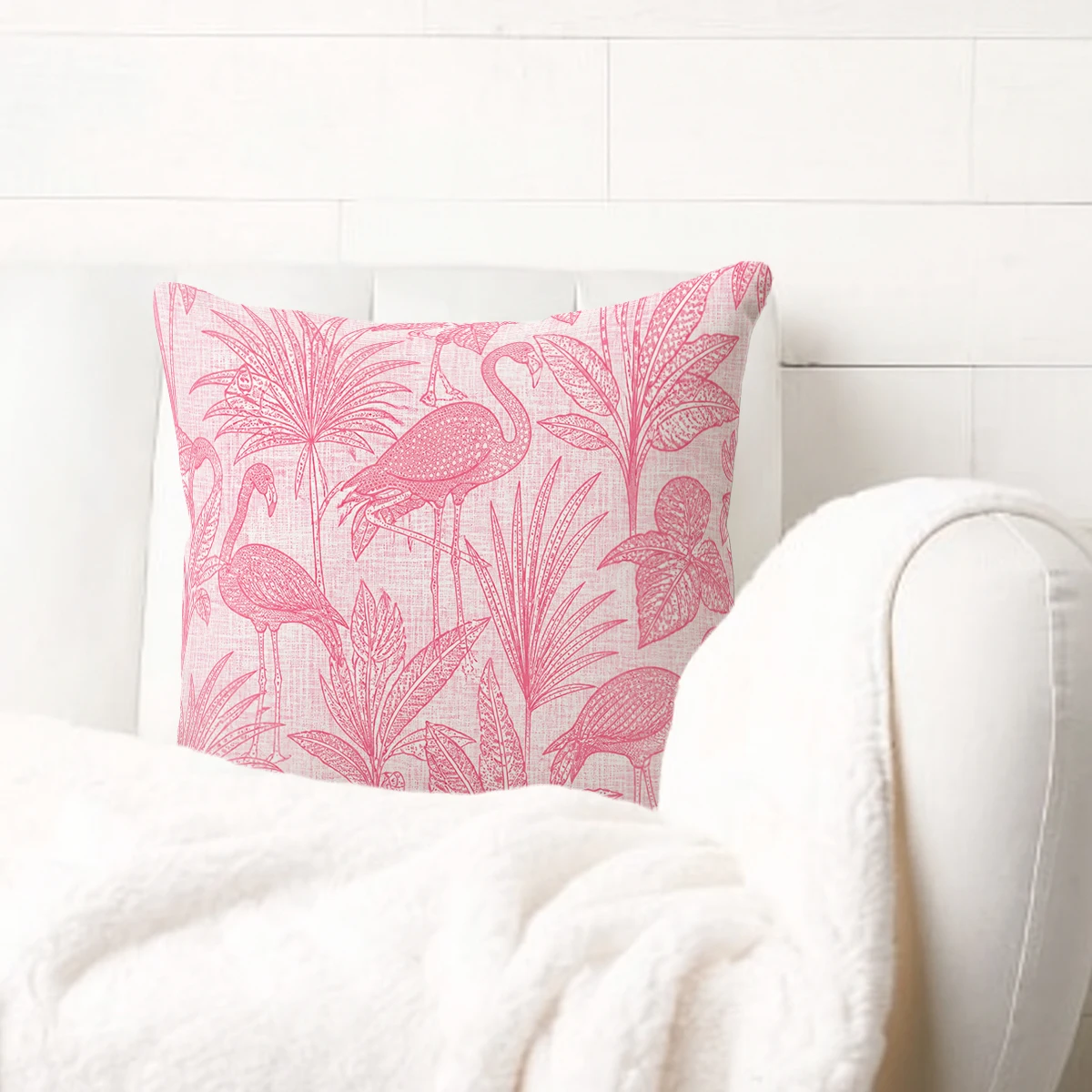 Cartoon Fish Pattern Polyester Pillow Cover - Decorative Cushion Case for Sofa, Bedroom and Living Room, No Insert Included
