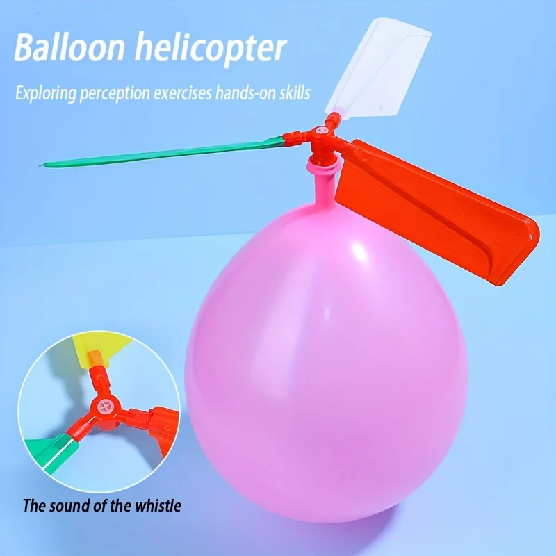 

2set DIY Balloon Propeller Helicopter Science Kit - Aerodynamic Helicopter Education Model, Handmade Science ZSY
