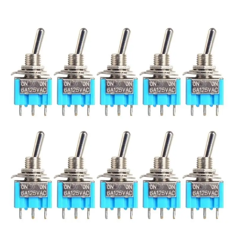 

31BC MTS-103 3-Pin Miniature Toggle Switches Micro Electronic Gadgets Latching On Off