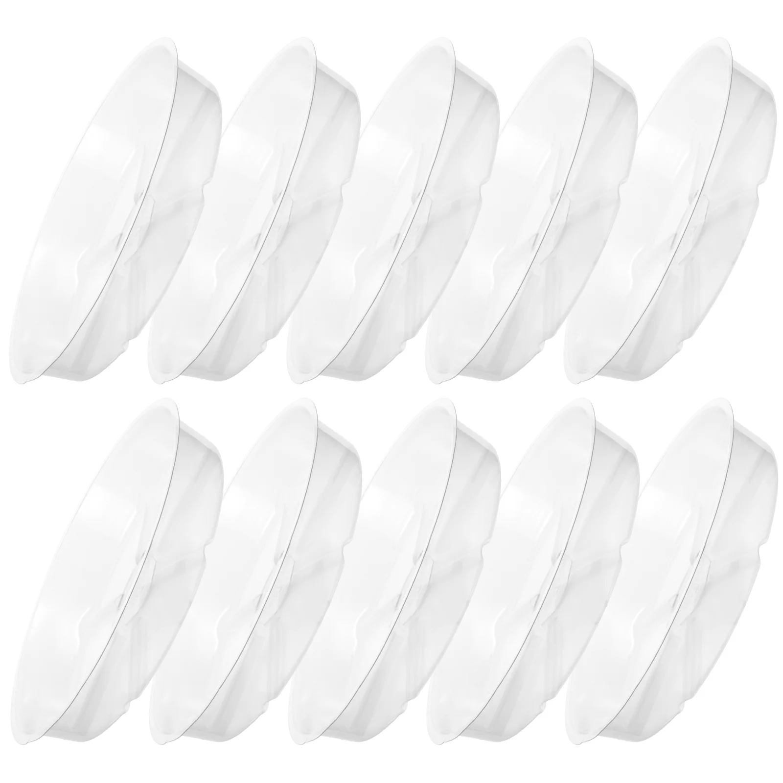 

10 Pcs Indoor Water Tray Plants Flower Pot Drip Trays Transparent Planter Catcher Travel