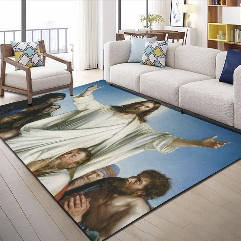 

Belief Christianity Carpet Kitchen MatEntrance Doormat Bedroom Floor Decoration Living Room Carpet Bathroom Anti-slip rugs