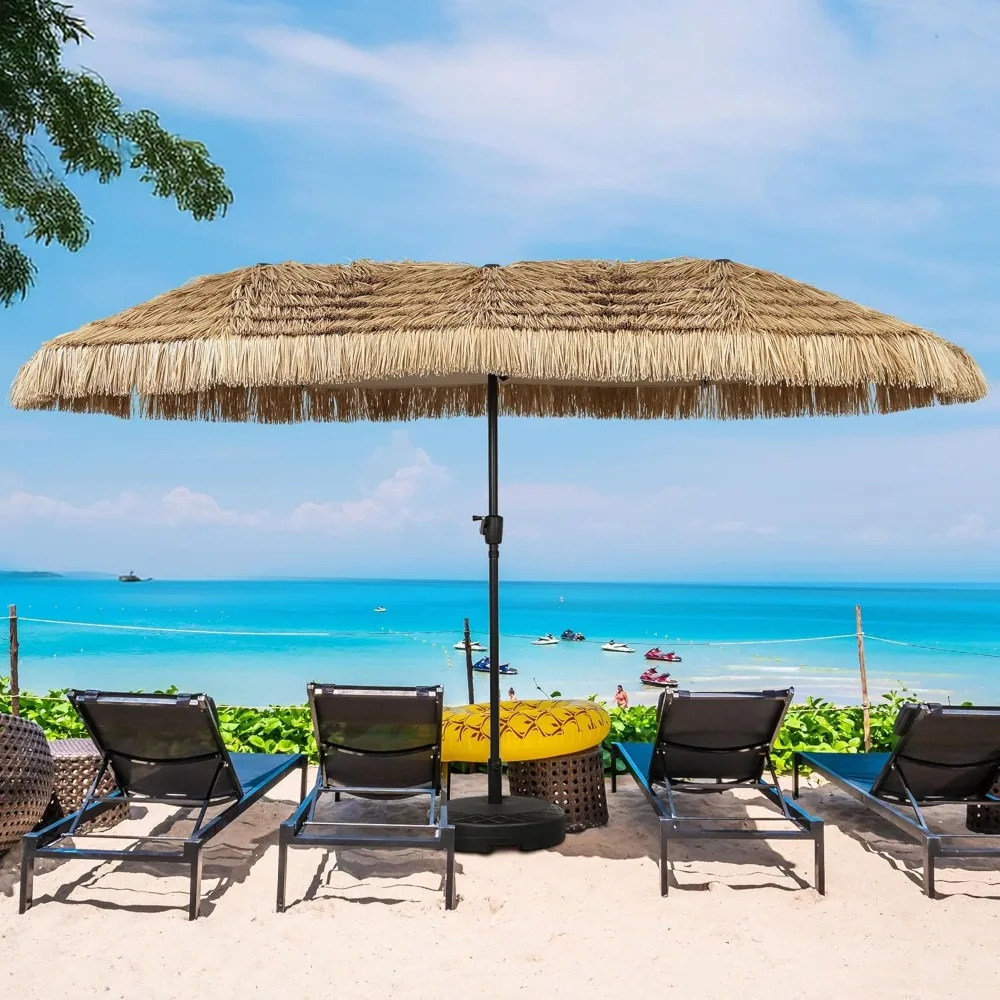 

Зонт Thatch 13 футов Tiki Зонт для скамейки с рукояткой, водонепроницаемый для скамейки, патио, бассейна