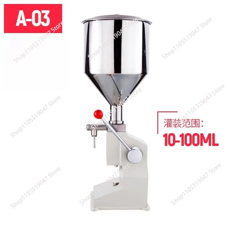 Manual Hand Pressure Paste Honey Quantitative Liquid Bottle Liquid Beverage Liquid Filling Machine Manual 5-100ml Uncharged