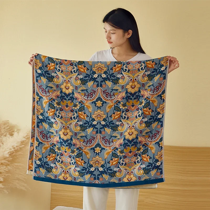 New Bohemia Bath Towels For Women Household Couple Pure Cotton Wrap 80x160cm Absorbent Large Towels Breathable Knee Blanket