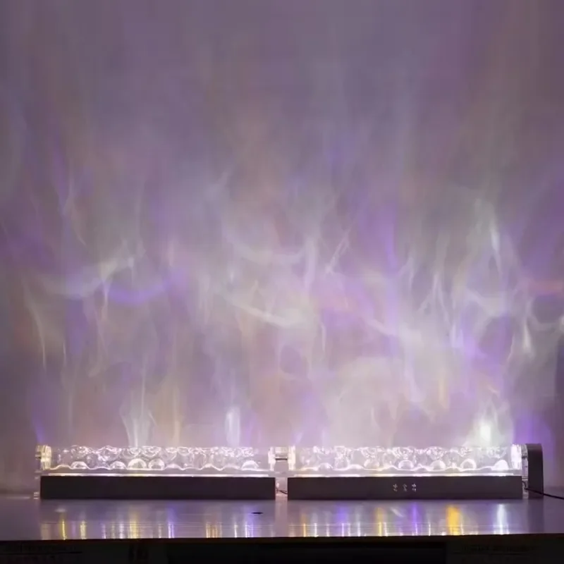 Smart 3D Wall Wash Flame Projection Light Water Ripple Atmosphere Lamp for Living Room Bedroom Bar Decor Background Lighting view 4