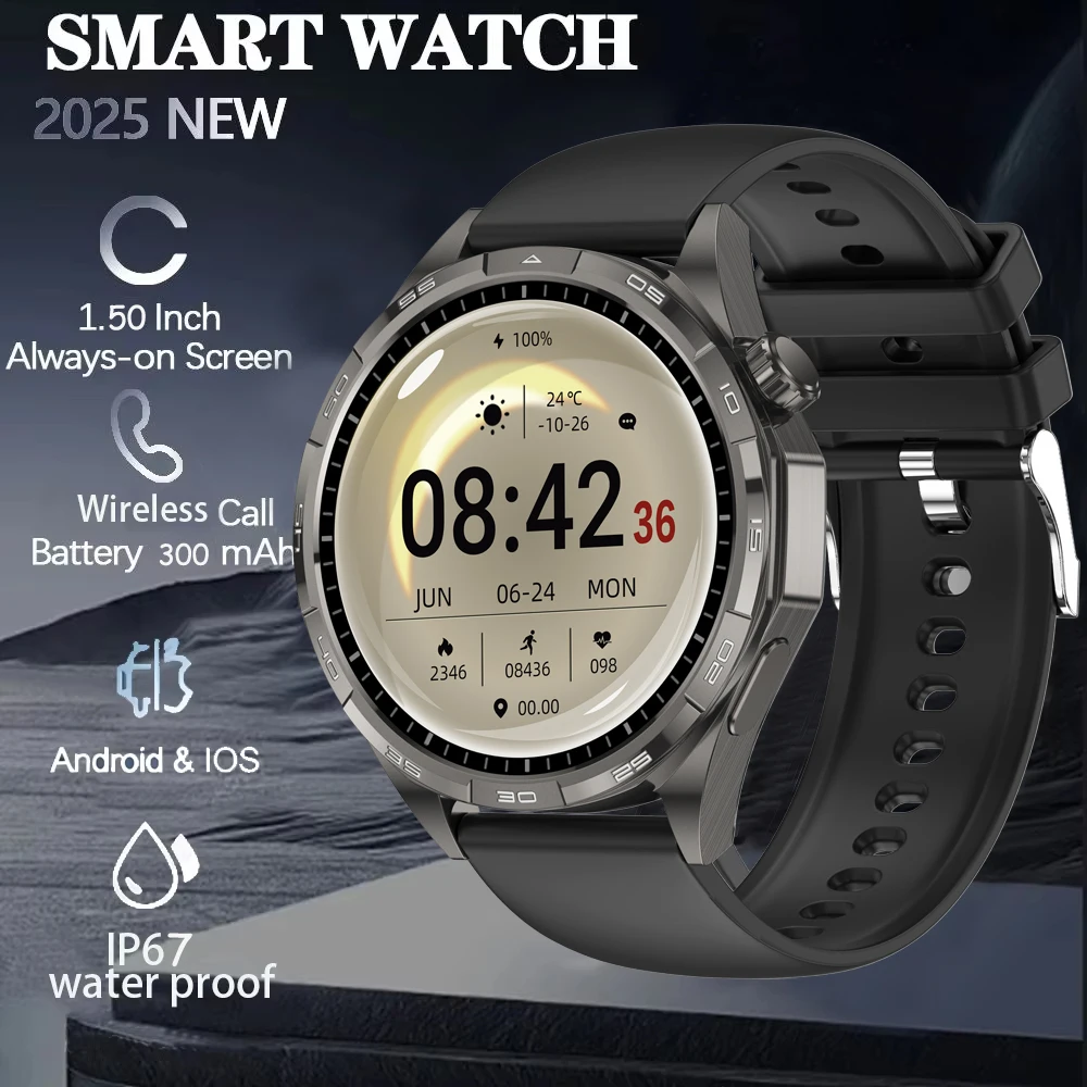 

2025 New For Xiaomi Watch 6 Pro GPS track Smart Watch sports Fitness Waterproof Bluetooth call G T6 Man Bracelet For Android IOS
