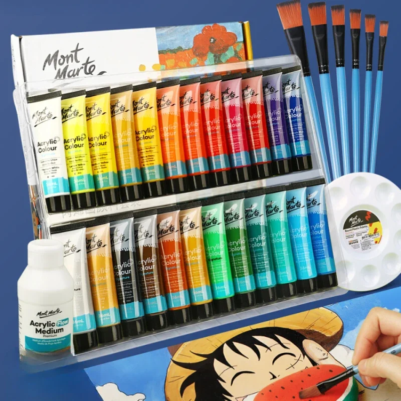 36ML Acrylic Paint Set Children's Hand-painted Washable Waterproof and Light-fast Not Easy To Fade Wall Painting Art Pigment