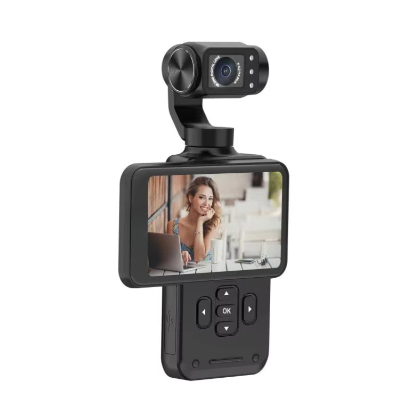 YYHC-Most Welcome  HD DV Three-Axis Anti-Shake Gimbal Rotating Screen Pocket Camera