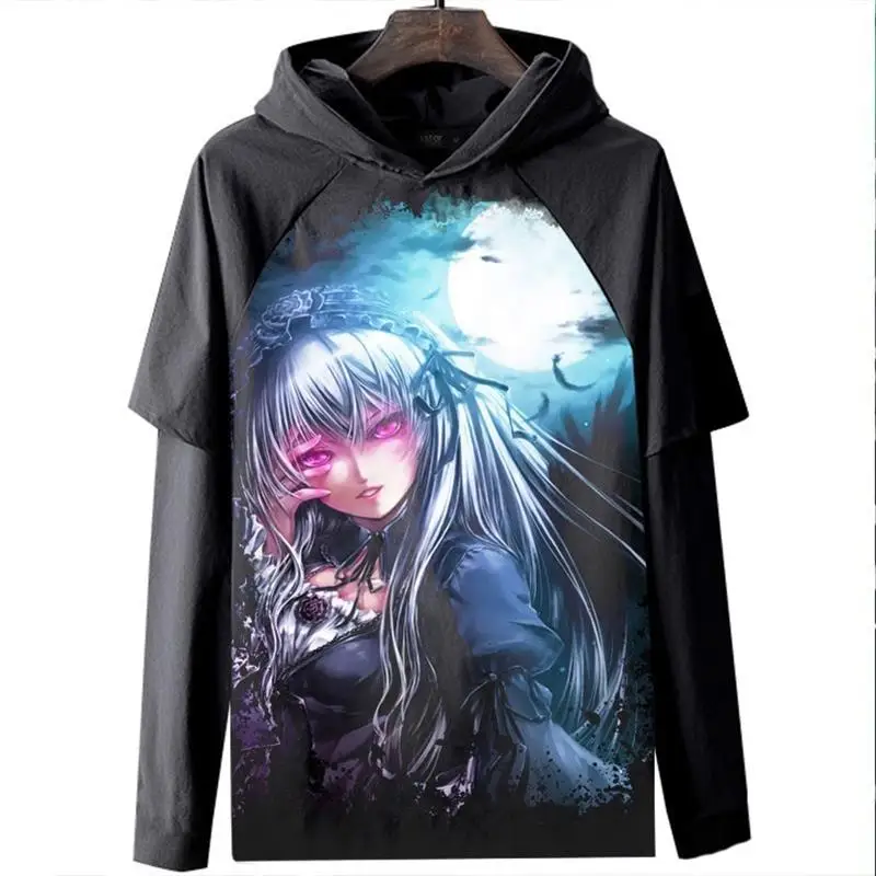 

Новая футболка Rozen Maiden Long Sve с цифровой печатью, повседневный удобный дышащий женский топ, качественные термопереносные чернила