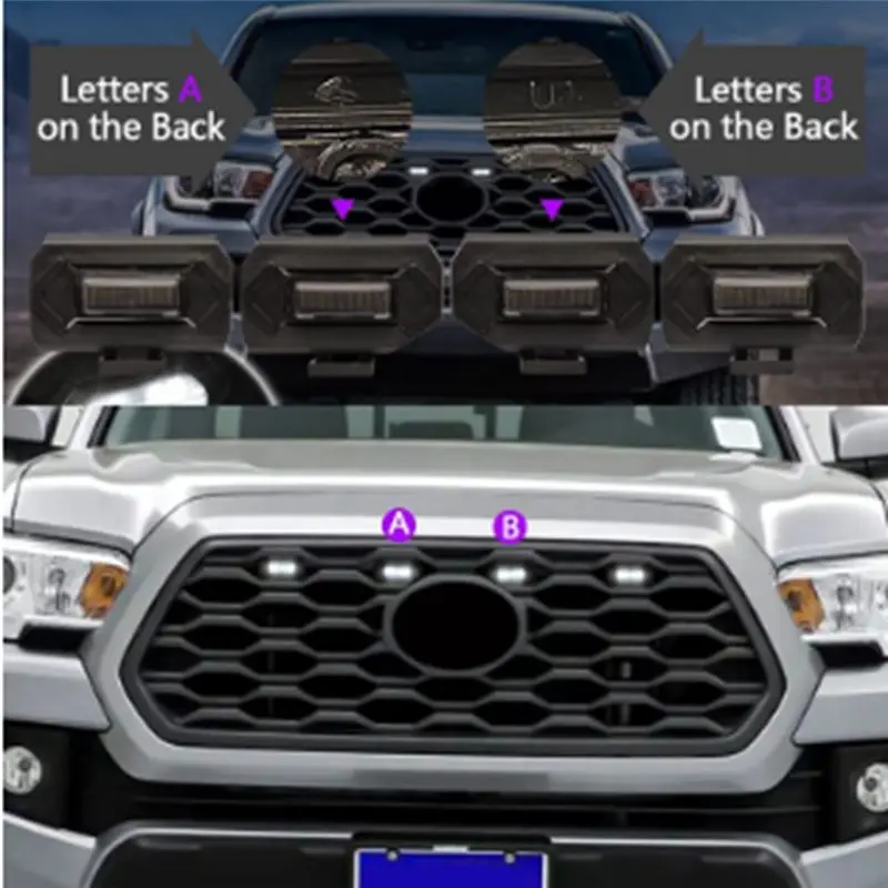 

Центральный светодиодный маленький желтый свет 12 В для Toyota Tacoma TRD Off-Road 2020 года, основной автомобильный светильник