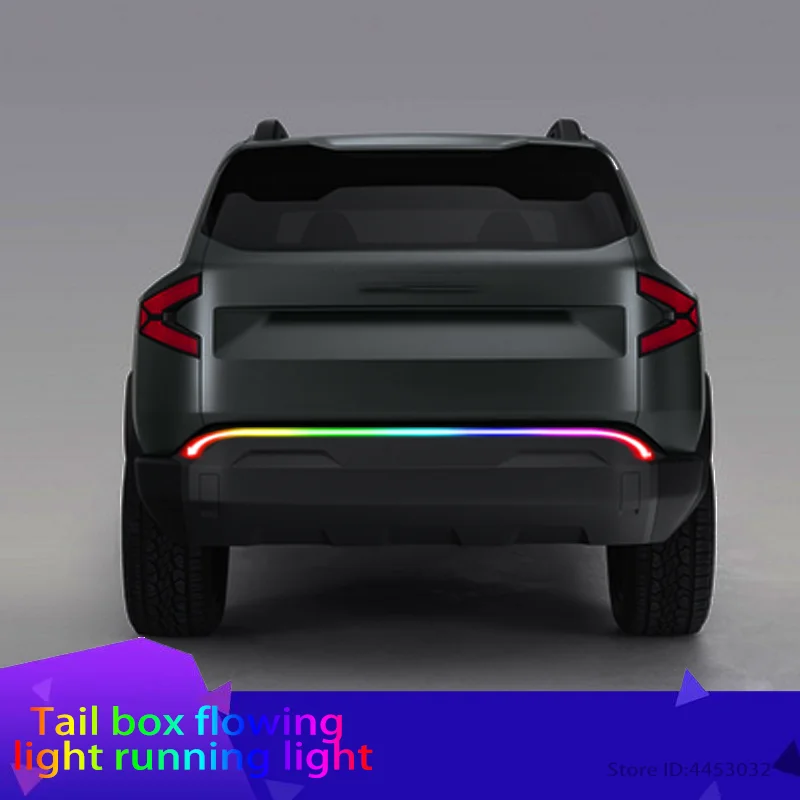 For Dacia duster logan sandero stepway LED DRL DaytimeRunning Tail Light Scan Starting Car Hood Guide Decorative Ambient Lamp12V