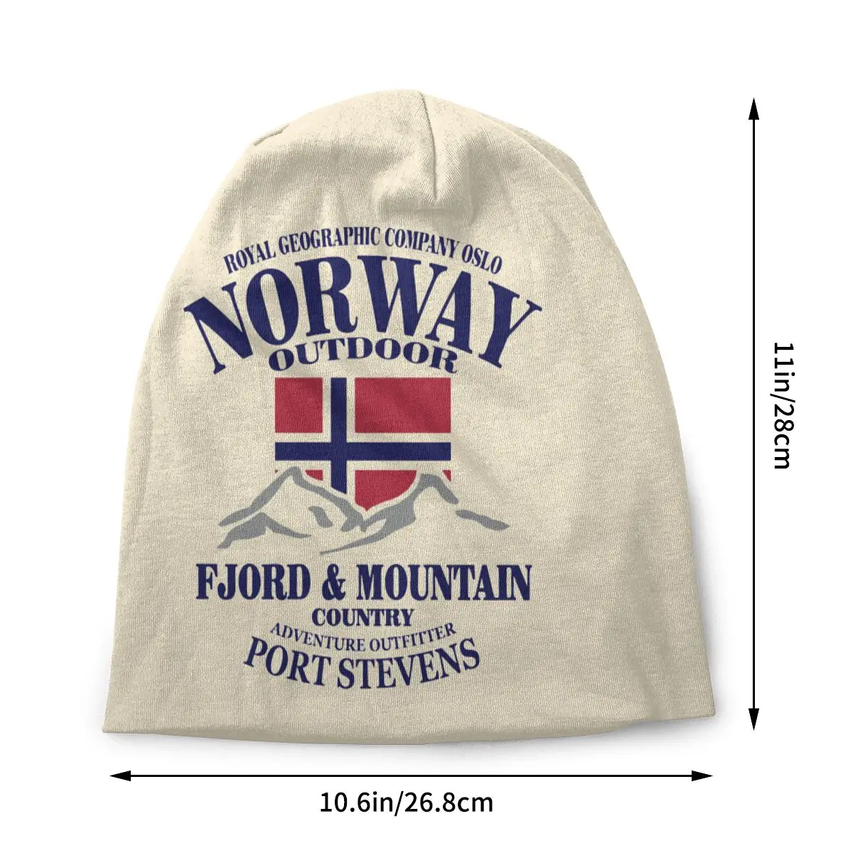 Custom Norway Flag Bonnet Femme Hip Hop Knitted Hat For Men Women Winter Warm Fjord Mountain Beanies Caps